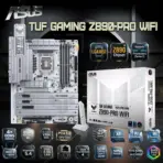 ASUS TUF Gaming Z890-Pro WiFi DDR5 Motherboard, LGA1851, 4× DIMMs 9066MHz, PCIe 5.0 4x M.2, Thunderbolt 4, WiFi 7, Intel 2.5G LAN, USB 20Gbps Type-C 30W PD, AI Overclocking ATX Motherboard, for  Intel Core Ultra Processors (Series 2)
