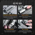 ASUS TUF Gaming Z890-Pro WiFi DDR5 Motherboard, LGA1851, 4× DIMMs 9066MHz, PCIe 5.0 4x M.2, Thunderbolt 4, WiFi 7, Intel 2.5G LAN, USB 20Gbps Type-C 30W PD, AI Overclocking ATX Motherboard, for  Intel Core Ultra Processors (Series 2) - Image 9