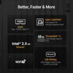 ASUS TUF Gaming Z890-Pro WiFi DDR5 Motherboard, LGA1851, 4× DIMMs 9066MHz, PCIe 5.0 4x M.2, Thunderbolt 4, WiFi 7, Intel 2.5G LAN, USB 20Gbps Type-C 30W PD, AI Overclocking ATX Motherboard, for  Intel Core Ultra Processors (Series 2) - Image 10