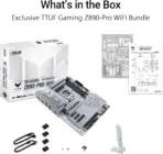 ASUS TUF Gaming Z890-Pro WiFi DDR5 Motherboard, LGA1851, 4× DIMMs 9066MHz, PCIe 5.0 4x M.2, Thunderbolt 4, WiFi 7, Intel 2.5G LAN, USB 20Gbps Type-C 30W PD, AI Overclocking ATX Motherboard, for  Intel Core Ultra Processors (Series 2) - Image 11