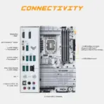 ASUS TUF Gaming Z890-Pro WiFi DDR5 Motherboard, LGA1851, 4× DIMMs 9066MHz, PCIe 5.0 4x M.2, Thunderbolt 4, WiFi 7, Intel 2.5G LAN, USB 20Gbps Type-C 30W PD, AI Overclocking ATX Motherboard, for  Intel Core Ultra Processors (Series 2) - Image 6