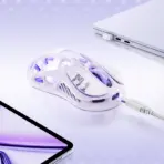 GravaStar Mercury M1 Pro Lavender Purple Gaming Mouse, PAW3395, 26000 DPI, 650 IPS, Tri Mode Wireless, 4K Polling Support, 5 Programmable Buttons, RGB, Magnesium Frame 88g - Image 15