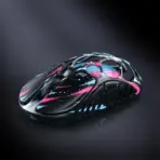 GravaStar Mercury X Pro Neon Graffiti Tri Mode Wireless Gaming Mouse, PAW3950, 32000 DPI, 8K Polling, 49g Ultra Light,  RGB, Magnesium Skeleton, 5 Programmable Buttons, 110H Battery - Image 11