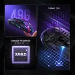 GravaStar Mercury X Pro Neon Graffiti Tri Mode Wireless Gaming Mouse, PAW3950, 32000 DPI, 8K Polling, 49g Ultra Light,  RGB, Magnesium Skeleton, 5 Programmable Buttons, 110H Battery - Image 9