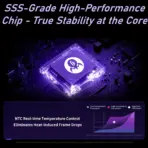 GravaStar Mercury V75 Lavender Purple Magnetic Wired Keyboard, 8KHz Polling, 0.125ms, 256K Scan, 0.005mm Precision, Rapid Trigger, RGB, 75% Layout, Hot Swap, Semi-Aluminum Build - Image 8