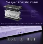 GravaStar Mercury V75 Lavender Purple Magnetic Wired Keyboard, 8KHz Polling, 0.125ms, 256K Scan, 0.005mm Precision, Rapid Trigger, RGB, 75% Layout, Hot Swap, Semi-Aluminum Build - Image 9
