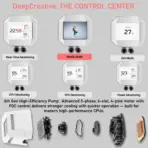 DeepCool LM240 240mm Liquid CPU Cooler with 2.4 Inch IPS Display, ARGB PWM Fans, 6th Gen Pump Anti Leak, Intel LGA1700 AM5 AM4, Real-Time Monitoring | WHITE - Image 4