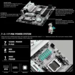 MSI B840M Gaming Plus WiFi6E AM5 mATX Motherboard, DDR5 8000+ OC PCIe 4.0 Dual M.2 2.5G LAN WiFi 6E USB 10Gbps AI Cooling 7+2+1 Power, Supports AMD Ryzen™ 9000  8000 7000 Series  - Image 5