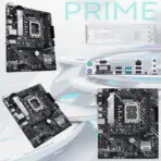 ASUS Prime H610M-A D4 mic-ATX DDR4 Motherboard, LGA1700, 2 x DIMM up to 64GB, PCIe 4.0, Dual M.2, USB 3.2 Gen2, HDMI DP D-Sub, Intel 1Gb LAN, Aura Sync, for Intel® Core 14th  13th  12th Gen - Image 7
