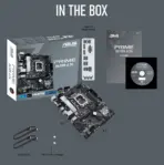 ASUS Prime H610M-A D4 mic-ATX DDR4 Motherboard, LGA1700, 2 x DIMM up to 64GB, PCIe 4.0, Dual M.2, USB 3.2 Gen2, HDMI DP D-Sub, Intel 1Gb LAN, Aura Sync, for Intel® Core 14th  13th  12th Gen - Image 6