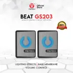 FANTECH GS203 Beat Mini Wired Gaming Speaker White With 45mm Driver, RGB Chroma Lighting, USB 5V Plug-and-Play, Super Bass, Portable 1.2m Cable, Hi-Res Audio