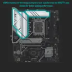 ASUS B760M-AYW PRO WIFI DDR5 mATX Motherboard, LGA1700, PCIe 4.0, Dual M.2, WiFi 6, 2.5Gb LAN, USB 10Gbps, Type-C, Aura Sync, AI Ready For Intel® Core™ 14th & 13th 12th Gen - Image 8
