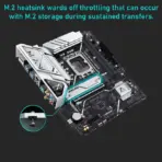 ASUS B760M-AYW PRO WIFI DDR5 mATX Motherboard, LGA1700, PCIe 4.0, Dual M.2, WiFi 6, 2.5Gb LAN, USB 10Gbps, Type-C, Aura Sync, AI Ready For Intel® Core™ 14th & 13th 12th Gen - Image 9