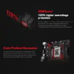 ASUS EXPEDITION EX-B760M-V5 PLUS DDR5 mATX Motherboard, 2x DDR5 8000MHz OC, LGA1700, PCIe 4.0, Dual M.2, 2.5Gb LAN, Lightning Boot, For 14th 13th 12th Gen Intel CPUs - Image 4