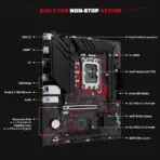 ASUS EXPEDITION EX-B760M-V7 Micro-ATX DDR5 Motherboard, LGA1700, PCIe 4.0, Dual M.2, 2.5Gb LAN, Lightning Boot, Industrial Grade, iCafé LAB, for Intel® Core™ 14th , 13th , 12th Gen  - Image 3