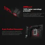 ASUS EXPEDITION EX-B760M-V7 Micro-ATX DDR5 Motherboard, LGA1700, PCIe 4.0, Dual M.2, 2.5Gb LAN, Lightning Boot, Industrial Grade, iCafé LAB, for Intel® Core™ 14th , 13th , 12th Gen  - Image 4