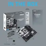 ASUS PRIME B760M-A Micro-ATX DDR5 Motherboard, LGA1700, 4 x DDR5 DIMM, PCIe 4.0, Dual M.2, 2.5Gb LAN, Dual HDMI + DP,  USB 3.2 Gen2 Type-C Aura Sync, or Intel® Core™ 13th , 12th , 14th Gen - Image 11