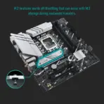 ASUS PRIME B760M-A WIFI DDR5 mATX Motherboard, LGA1700, PCIe 4.0, Dual M.2, Wi-Fi 6 & Bluetooth 5.2, 2.5Gb LAN, USB 3.2 Gen2, Type-C, Aura Sync, for Intel® Core 14th/13th/12th Gen - Image 5