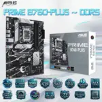ASUS PRIME B760-PLUS ATX DDR5 Motherboard, LGA1700, 4 x DIMM 7200MT/s +(OC), PCIe 5.0, Triple M.2, USB 3.2 Gen2x2, Type-C, Thunderbolt Header, 2.5Gb LAN, ntel® Core 14th 13th 12th Gen