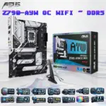 ASUS Z790-AYW OC WIFI ATX DDR5 Motherboard, LGA1700, DDR5 8200+, PCIe 4.0 Triple M.2, WiFi 6, 2.5Gb LAN, USB 10Gbps, Type-C AI Cooling II, Thunderbolt Header, for Intel® Core 14th  13th  12th Gen 