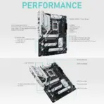 ASUS Z790-AYW OC WIFI ATX DDR5 Motherboard, LGA1700, DDR5 8200+, PCIe 4.0 Triple M.2, WiFi 6, 2.5Gb LAN, USB 10Gbps, Type-C AI Cooling II, Thunderbolt Header, for Intel® Core 14th  13th  12th Gen  - Image 3