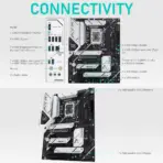 ASUS Z790-AYW OC WIFI ATX DDR5 Motherboard, LGA1700, DDR5 8200+, PCIe 4.0 Triple M.2, WiFi 6, 2.5Gb LAN, USB 10Gbps, Type-C AI Cooling II, Thunderbolt Header, for Intel® Core 14th  13th  12th Gen  - Image 4