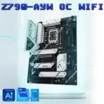 ASUS Z790-AYW OC WIFI ATX DDR5 Motherboard, LGA1700, DDR5 8200+, PCIe 4.0 Triple M.2, WiFi 6, 2.5Gb LAN, USB 10Gbps, Type-C AI Cooling II, Thunderbolt Header, for Intel® Core 14th  13th  12th Gen  - Image 2