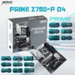ASUS PRIME Z790-P D4 ATX DDR4 Motherboard, LGA1700, 4 x DIMMs 5333 OC, PCIe 5.0, 3x M.2, 2.5Gb LA,N USB 3.2 Gen2x2, Type-C, Thunderbolt Header, AI Cooling II, for Intel® Core 14th / 13th / 12th Gen