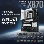 ASUS PRIME X870-P WIFI AM5 ATX Motherboard, DDR5 Up To 8000+MHz, PCIe 5.0 x16, USB4 40Gbps, WiFi 7, 2.5Gb LAN, 4x M.2, AI Features, BIOS FlashBack,  For Ryzen 9000 8000 7000 - Image 2