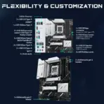 ASUS PRIME X870-P WIFI AM5 ATX Motherboard, DDR5 Up To 8000+MHz, PCIe 5.0 x16, USB4 40Gbps, WiFi 7, 2.5Gb LAN, 4x M.2, AI Features, BIOS FlashBack,  For Ryzen 9000 8000 7000 - Image 5