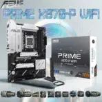 ASUS PRIME X870-P WIFI AM5 ATX Motherboard, DDR5 Up To 8000+MHz, PCIe 5.0 x16, USB4 40Gbps, WiFi 7, 2.5Gb LAN, 4x M.2, AI Features, BIOS FlashBack,  For Ryzen 9000 8000 7000
