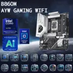 ASUS B860M AYW GAMING WIFI Micro-ATX Motherboard, LGA1851, 2x DDR5 8800+, PCIe 5.0 M.2 2.5Gb LAN. WiFi 6. USB 10Gbps, BIOS FlashBack, AI PC Ready, Supports Intel® Core Ultra Processors  - Image 2
