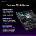 ASUS ROG STRIX X870-F Gaming WiFi AM5 ATX Motherboard, DDR5 8000+ MT/s (OC), PCIe 5.0, Dual USB4, WiFi 7, 2.5G LAN, 4x M.2, AI Overclocking, SupremeFX, Aura Sync, For Ryzen™ 9000 / 8000 / 7000 Series - Image 3
