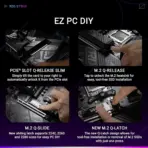 ASUS ROG STRIX X870-F Gaming WiFi AM5 ATX Motherboard, DDR5 8000+ MT/s (OC), PCIe 5.0, Dual USB4, WiFi 7, 2.5G LAN, 4x M.2, AI Overclocking, SupremeFX, Aura Sync, For Ryzen™ 9000 / 8000 / 7000 Series - Image 6