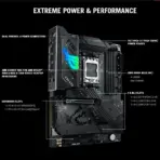 ASUS ROG STRIX X870-F Gaming WiFi AM5 ATX Motherboard, DDR5 8000+ MT/s (OC), PCIe 5.0, Dual USB4, WiFi 7, 2.5G LAN, 4x M.2, AI Overclocking, SupremeFX, Aura Sync, For Ryzen™ 9000 / 8000 / 7000 Series - Image 7
