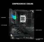 ASUS ROG STRIX X870-F Gaming WiFi AM5 ATX Motherboard, DDR5 8000+ MT/s (OC), PCIe 5.0, Dual USB4, WiFi 7, 2.5G LAN, 4x M.2, AI Overclocking, SupremeFX, Aura Sync, For Ryzen™ 9000 / 8000 / 7000 Series - Image 8