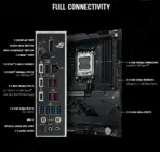 ASUS ROG STRIX X870-F Gaming WiFi AM5 ATX Motherboard, DDR5 8000+ MT/s (OC), PCIe 5.0, Dual USB4, WiFi 7, 2.5G LAN, 4x M.2, AI Overclocking, SupremeFX, Aura Sync, For Ryzen™ 9000 / 8000 / 7000 Series - Image 10