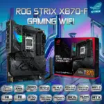 ASUS ROG STRIX X870-F Gaming WiFi AM5 ATX Motherboard, DDR5 8000+ MT/s (OC), PCIe 5.0, Dual USB4, WiFi 7, 2.5G LAN, 4x M.2, AI Overclocking, SupremeFX, Aura Sync, For Ryzen™ 9000 / 8000 / 7000 Series