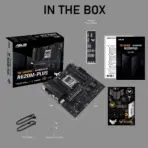 ASUS TUF GAMING A620M-PLUS AM5 Micro-ATX Motherboard, DDR5 7600+, PCIe 4.0 Dual M.2, 2.5Gb LAN, BIOS FlashBack, AI Noise Cancelation, RGB, For Ryzen™ 9000 / 8000 / 7000 Series - Image 4