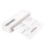 Netum XL-P801 A4 Portable Thermal Printer White With Bluetooth USB Type-C 203DPI 216mm Print Width 2600mAh Battery Inkless Printing 90 Sheets Continuous Compact Design