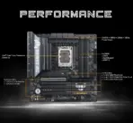 ASUS TUF Gaming B860M-PLUS LGA1851 DDR5 Micro-ATX Motherboard, PCIe 5.0 GPU & M.2, 8800+MT/s RAM, 2.5Gb LAN, USB 20Gbps Type-C DP, 12+1+2+1 80A VRM, 3x M.2, For Intel® Core™ Ultra Processors (Series 2) - Image 5