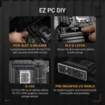 ASUS TUF Gaming B860M-PLUS LGA1851 DDR5 Micro-ATX Motherboard, PCIe 5.0 GPU & M.2, 8800+MT/s RAM, 2.5Gb LAN, USB 20Gbps Type-C DP, 12+1+2+1 80A VRM, 3x M.2, For Intel® Core™ Ultra Processors (Series 2) - Image 9