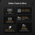 ASUS TUF Gaming B860M-PLUS LGA1851 DDR5 Micro-ATX Motherboard, PCIe 5.0 GPU & M.2, 8800+MT/s RAM, 2.5Gb LAN, USB 20Gbps Type-C DP, 12+1+2+1 80A VRM, 3x M.2, For Intel® Core™ Ultra Processors (Series 2) - Image 10