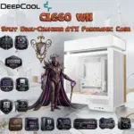 DeepCool CL660 WH Split Dual-Chamber  ATX Panoramic Case, 2 Build-in ARGB Reverse Fans, 360mm Radiator Support, 388mm GPU Clearance, 175mm Cooler, Front PSU, USB-C, High Airflow | WHITE