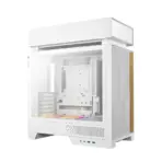 DeepCool CL660 WH Split Dual-Chamber  ATX Panoramic Case, 2 Build-in ARGB Reverse Fans, 360mm Radiator Support, 388mm GPU Clearance, 175mm Cooler, Front PSU, USB-C, High Airflow | WHITE - Image 17