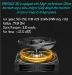 DeepCool SPARTACUS 360 AIO Liquid Cooler with 3.4" IPS LCD, 480x480 Res. 750 Nits, Gen 6 Pump, 320W Cooling, 3x120mm PWM Fans, (LGA1851 / 1700, AMD AM5 / AM4), Anti-Leak AI Smart Control | BLACK - Image 7