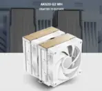 DeepCool AK620 G2 WH CPU Air Cooler, Dual Tower, 6 Heatpipes, 2000RPM, 2 PWM Fans, 57.76CFM, 0-RPM Silent Mode, CTT 2.0, Wood Grain Design, LGA1851 AM5 | WHITE - Image 2
