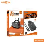 MOXOM MX HC158 65W GaN PD Wall Charger With Dual USB C And USB A Ports, QC 18W Fast Charging, PPS Support, EU Plug, Type C Cable Included, Compact Design - Image 4