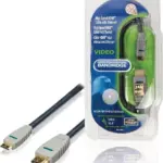 Mini HDMI To HDMI 5M Cable BVL1905 High Definition Audio Video Transmission 1080p Support Durable Shielded Build For Cameras Tablets Camcorders TVs Monitors Projectors
