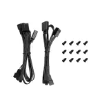 DeepCool FL12 SE 3IN1 120mm PWM ARGB Fan Kit, 3 Pack, 20 Addressable LEDs, Hydro Bearing, 400-1900 RPM, 50.74 CFM, Low Noise 28.67 dB, High Airflow Cooling | BLACK - Image 14